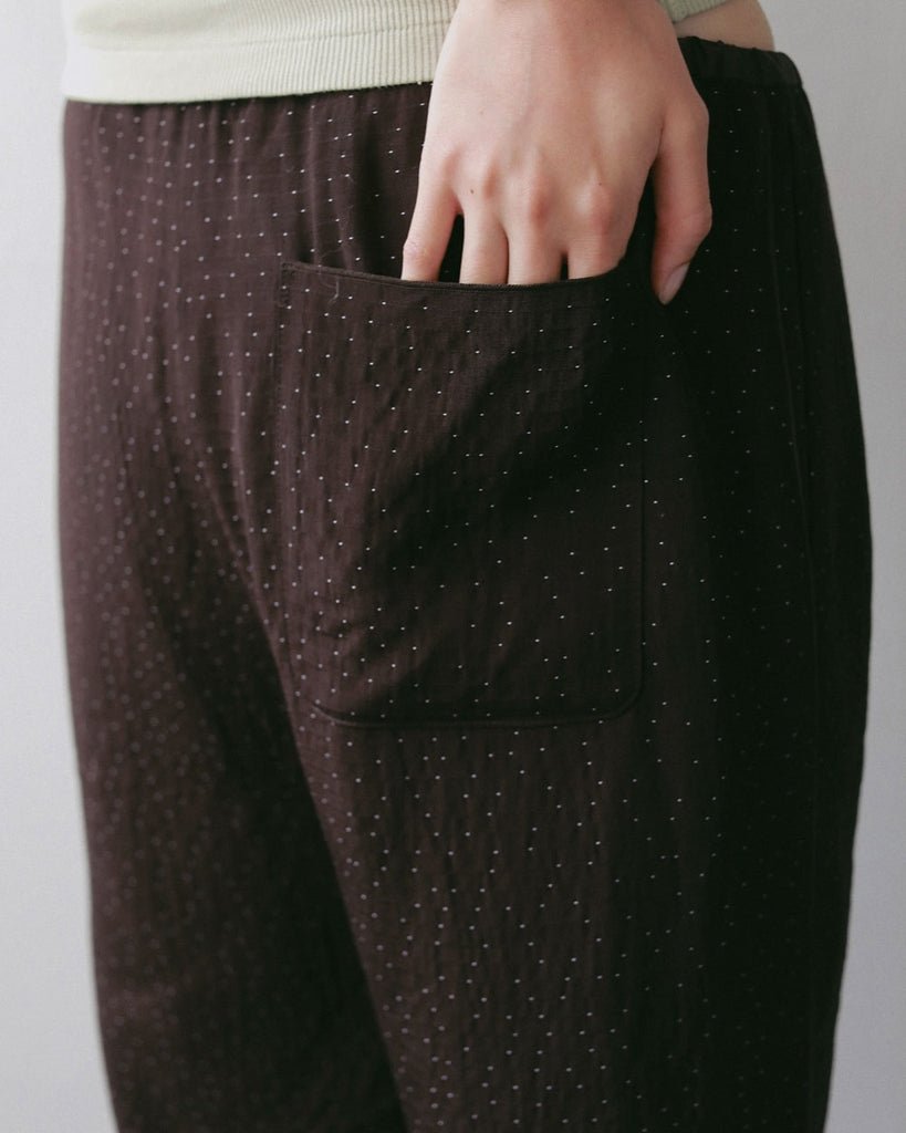 【anuke 2027 SS】Dot jacquard Rough Pants - 4月下旬頃発送 - Champdelarose