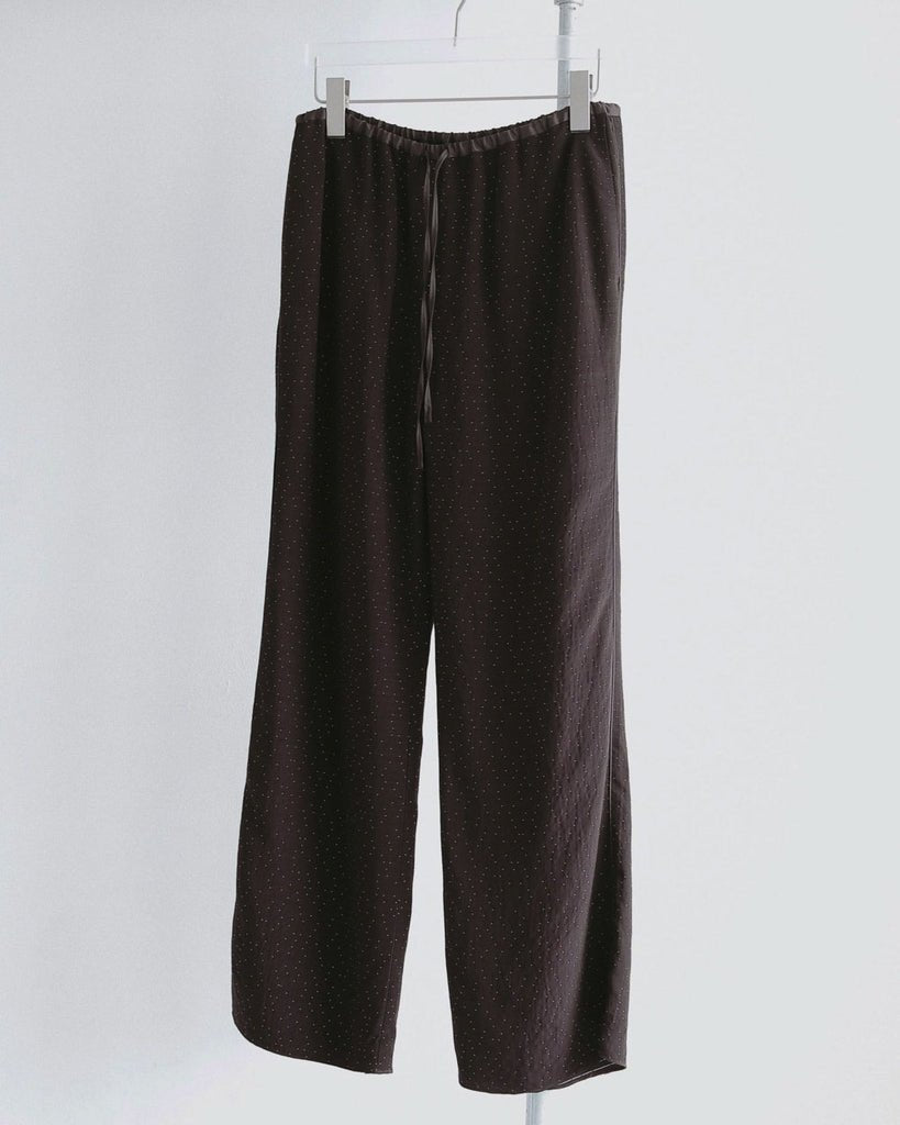 【anuke 2027 SS】Dot jacquard Rough Pants - 4月下旬頃発送 - Champdelarose