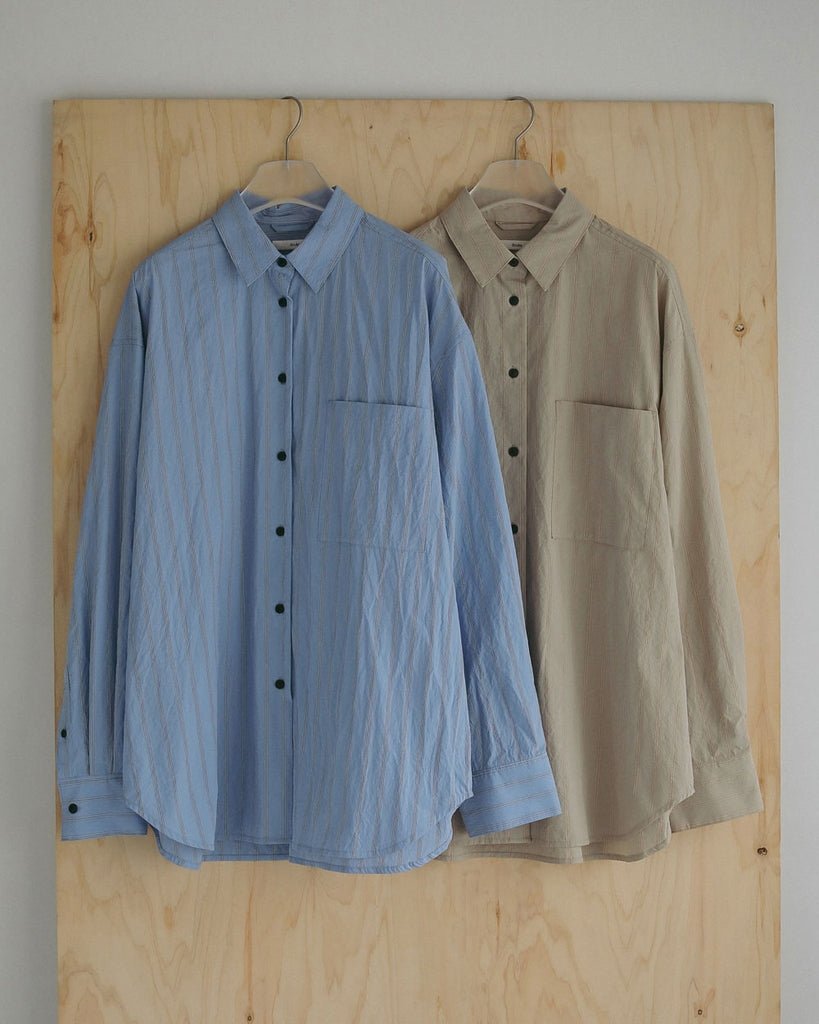 【anuke 2027 SS】Dry Stripe Shirts - 3月下旬頃発送 - Champdelarose
