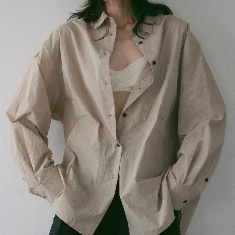 【anuke 2027 SS】Dry Stripe Shirts - 3月下旬頃発送 - Champdelarose