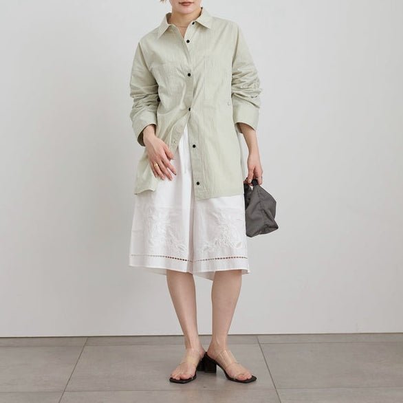 【anuke 2027 SS】Embroidery Half Pants - 4月下旬頃発送 - Champdelarose