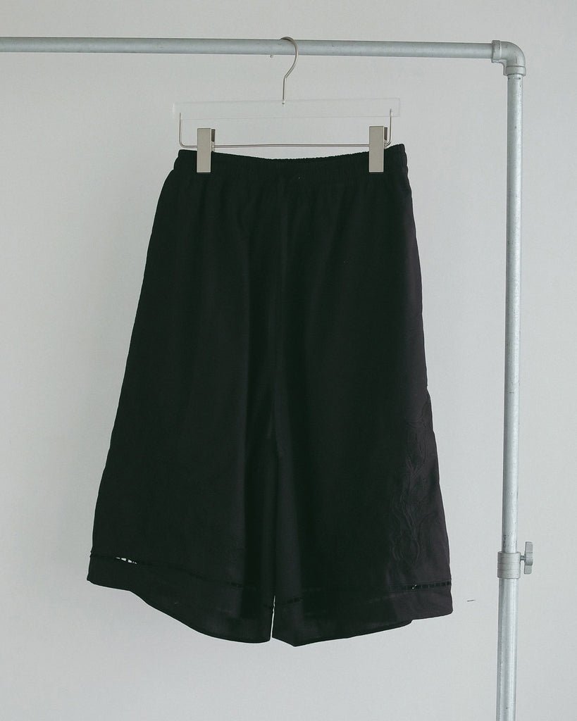 【anuke 2027 SS】Embroidery Half Pants - 4月下旬頃発送 - Champdelarose