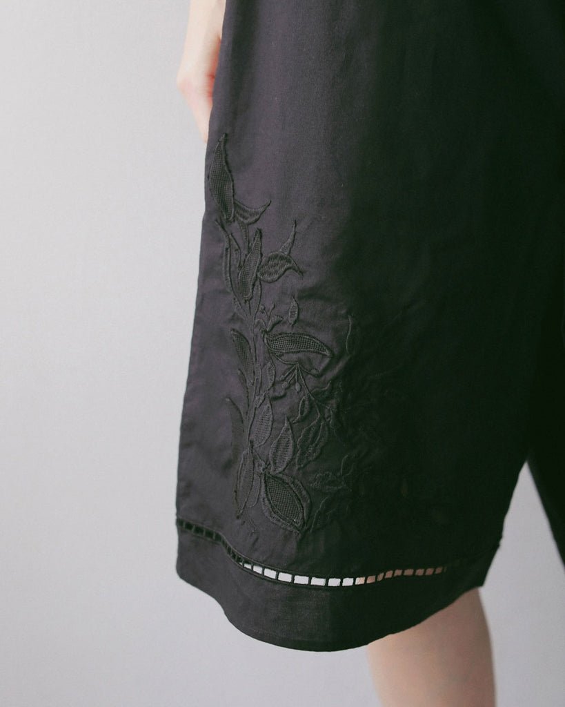【anuke 2027 SS】Embroidery Half Pants - 4月下旬頃発送 - Champdelarose