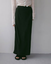 【anuke 2027 SS】Georgette Pencil Skirt - 2月下旬頃発送 - Champdelarose
