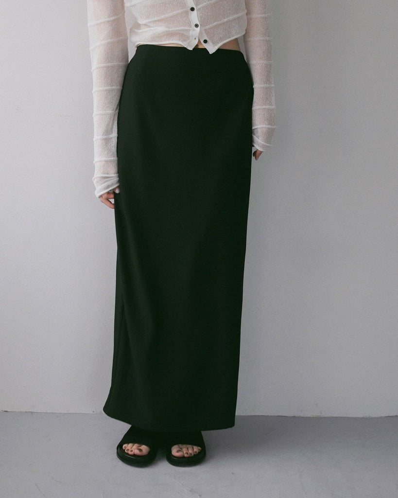 【anuke 2027 SS】Georgette Pencil Skirt - 2月下旬頃発送 - Champdelarose