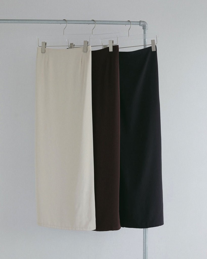 【anuke 2027 SS】Georgette Pencil Skirt - 2月下旬頃発送 - Champdelarose