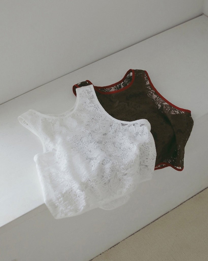 【anuke 2027 SS】Lace Sleeveless Tops - 5月下旬頃発送 - Champdelarose