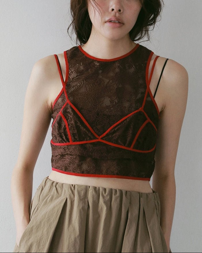 【anuke 2027 SS】Lace Sleeveless Tops - 5月下旬頃発送 - Champdelarose