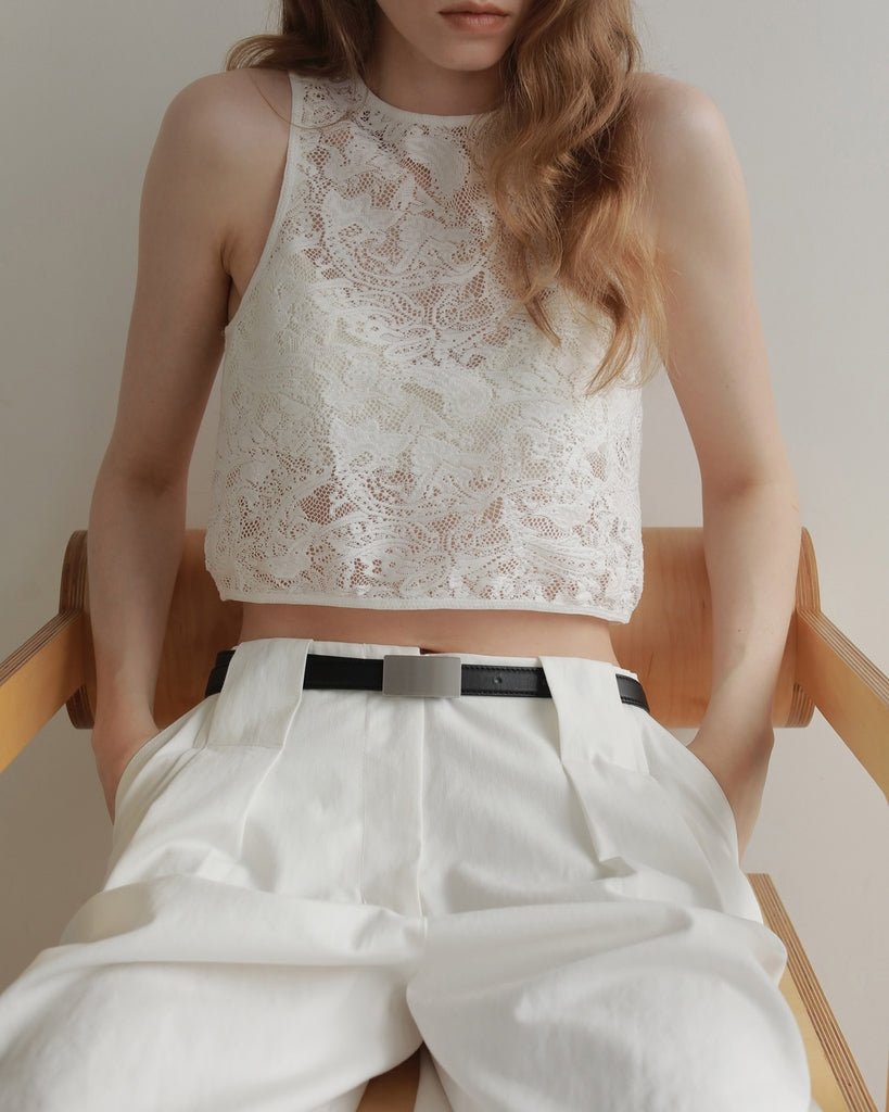 【anuke 2027 SS】Lace Sleeveless Tops - 5月下旬頃発送 - Champdelarose