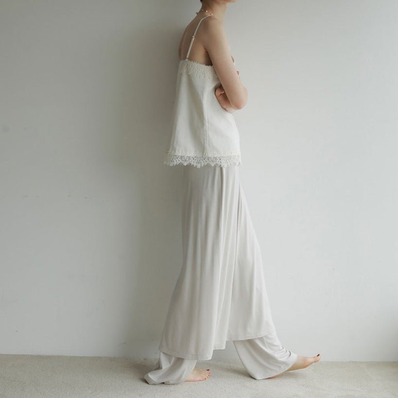 【anuke 2027 SS】Layered Rough Pants - 3月下旬頃発送 - Champdelarose