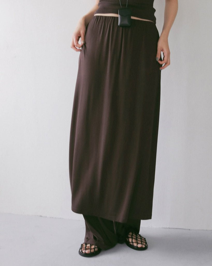 【anuke 2027 SS】Layered Rough Pants - 3月下旬頃発送 - Champdelarose