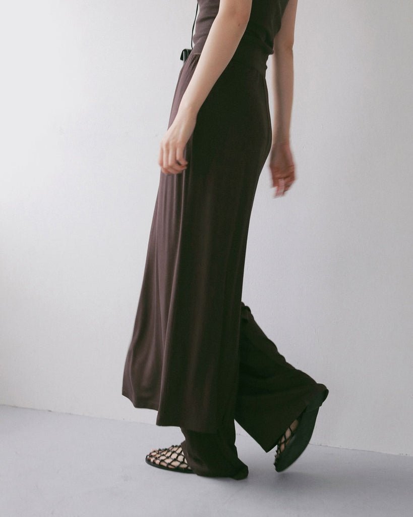 【anuke 2027 SS】Layered Rough Pants - 3月下旬頃発送 - Champdelarose