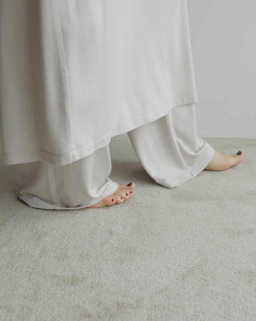 【anuke 2027 SS】Layered Rough Pants - 3月下旬頃発送 - Champdelarose