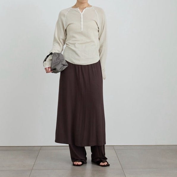 【anuke 2027 SS】Layered Rough Pants - 3月下旬頃発送 - Champdelarose