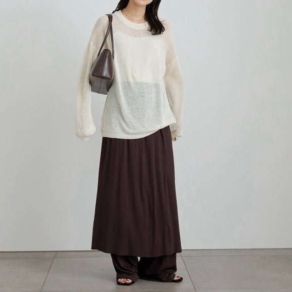 【anuke 2027 SS】Layered Rough Pants - 3月下旬頃発送 - Champdelarose