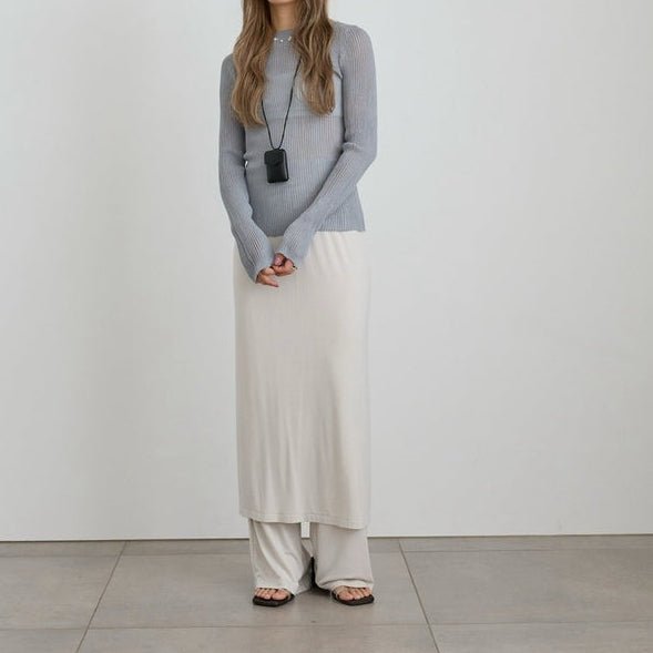 【anuke 2027 SS】Layered Rough Pants - 3月下旬頃発送 - Champdelarose