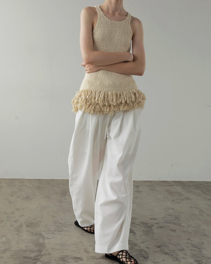【anuke 2027 SS】Linen Rough Pants - 5月下旬頃発送 - Champdelarose