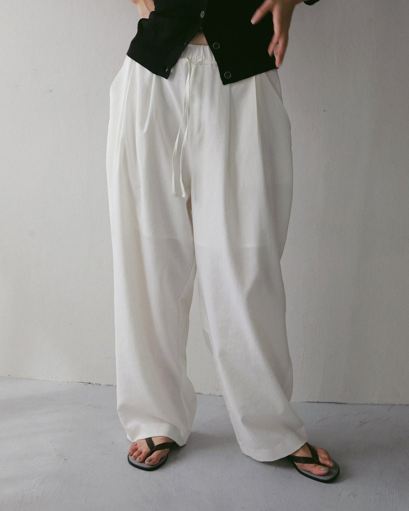 【anuke 2027 SS】Linen Rough Pants - 5月下旬頃発送 - Champdelarose