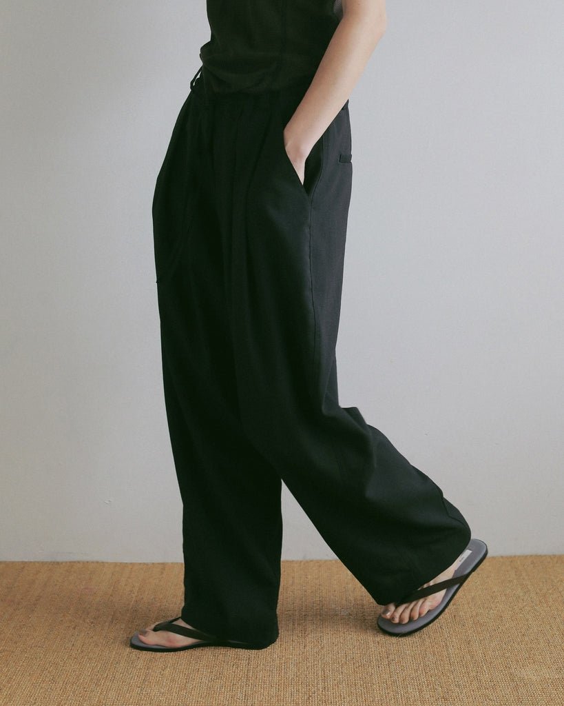 【anuke 2027 SS】Linen Rough Pants - 5月下旬頃発送 - Champdelarose