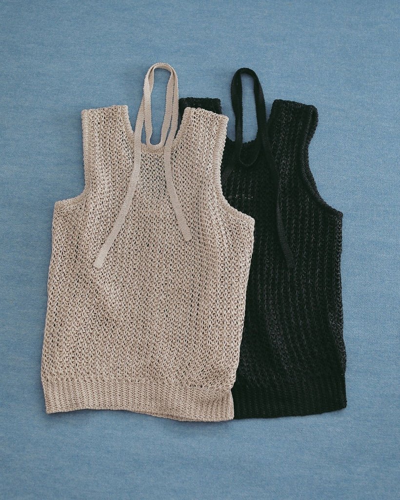 【anuke 2027 SS】Paperyarn Knit Vest - 4月下旬頃発送 - Champdelarose