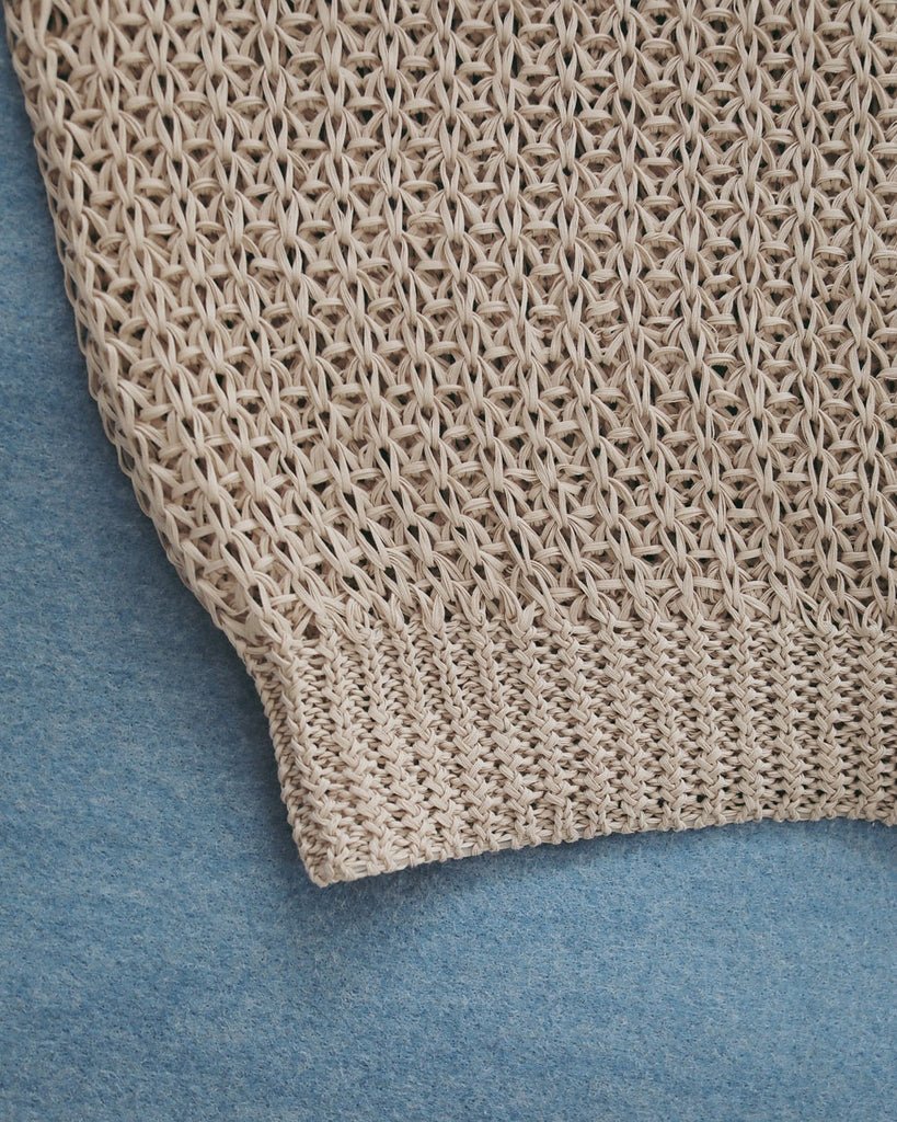 【anuke 2027 SS】Paperyarn Knit Vest - 4月下旬頃発送 - Champdelarose