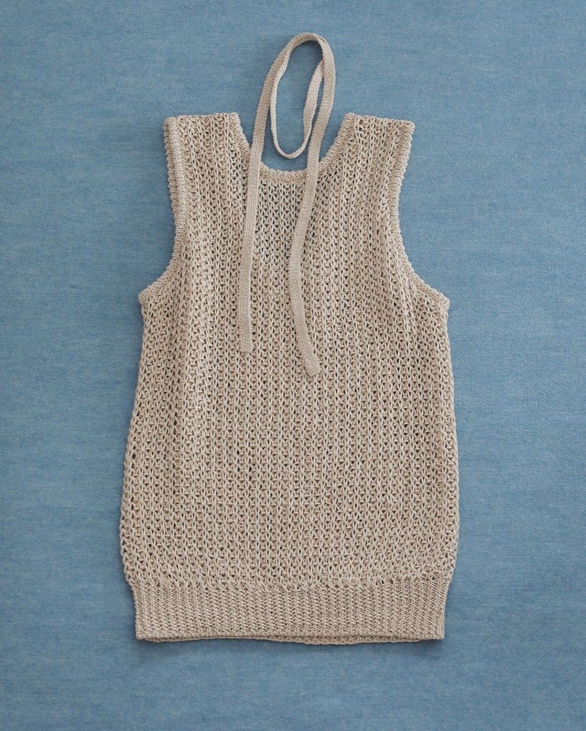 【anuke 2027 SS】Paperyarn Knit Vest - 4月下旬頃発送 - Champdelarose
