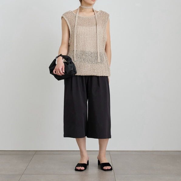 【anuke 2027 SS】Paperyarn Knit Vest - 4月下旬頃発送 - Champdelarose
