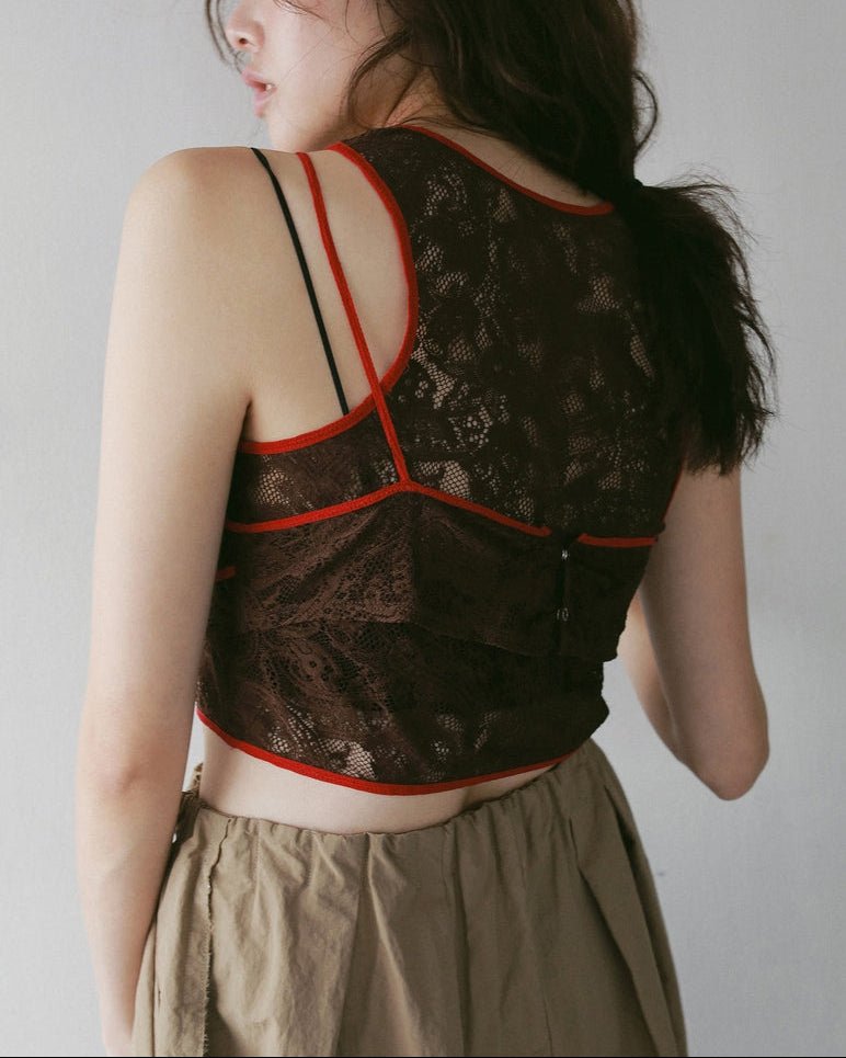 【anuke 2027 SS】Piping Lace Bratop - 5月下旬頃発送 - Champdelarose