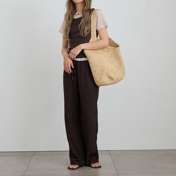 【anuke 2027 SS】Raffia Tote Bag - 4月下旬頃発送 - Champdelarose