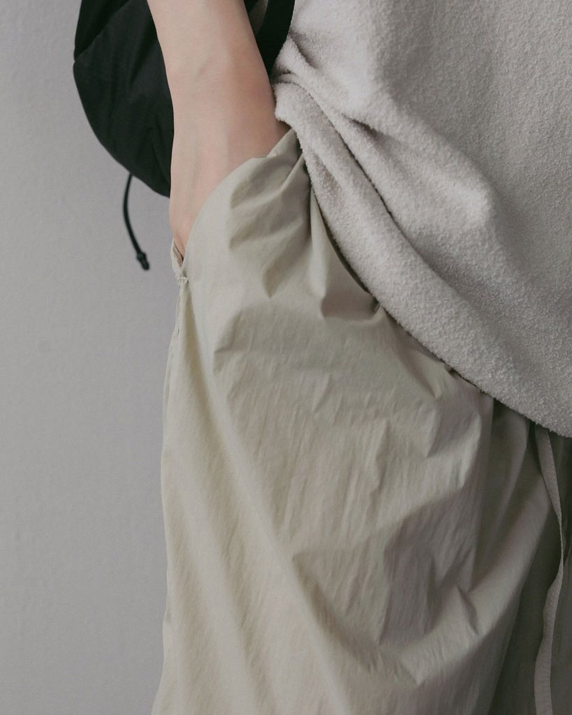 【anuke 2027 SS】Sheer Nylon Pants - 3月下旬頃発送 - Champdelarose