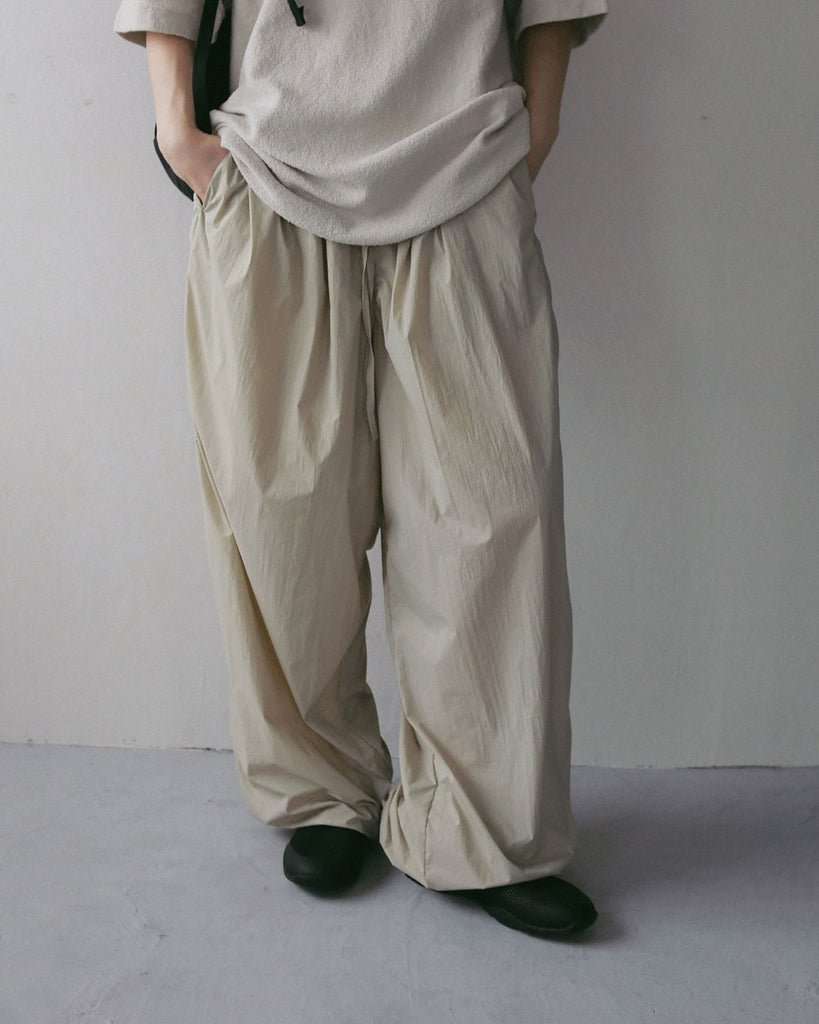 【anuke 2027 SS】Sheer Nylon Pants - 3月下旬頃発送 - Champdelarose