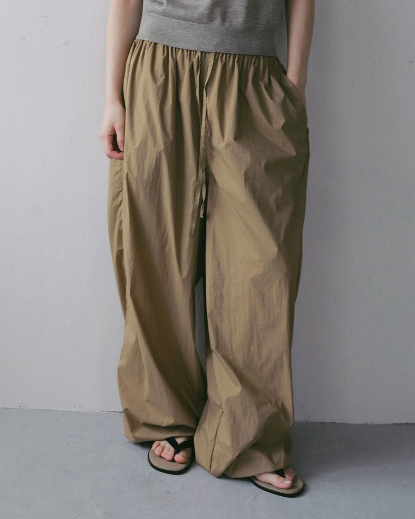 【anuke 2027 SS】Sheer Nylon Pants - 3月下旬頃発送 - Champdelarose