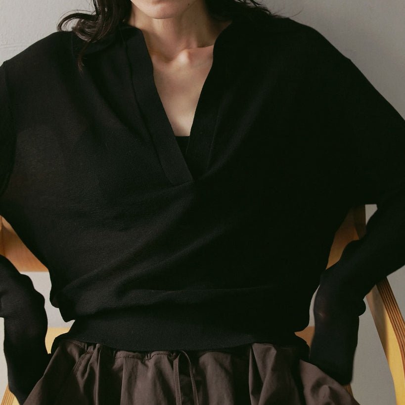 【anuke 2027 SS】Sheer Skipper Knit - 3月下旬頃発送 - Champdelarose