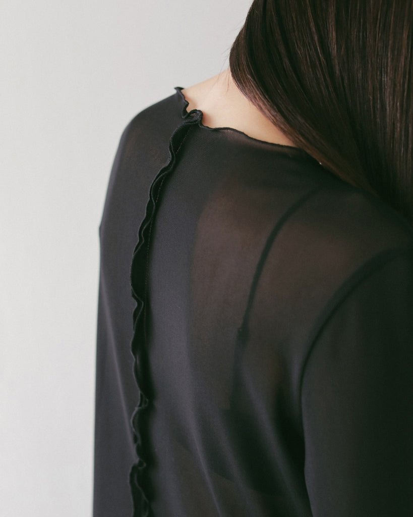 【anuke 2027 SS】Sheer Tulle Cardigan - 4月下旬頃発送 - Champdelarose