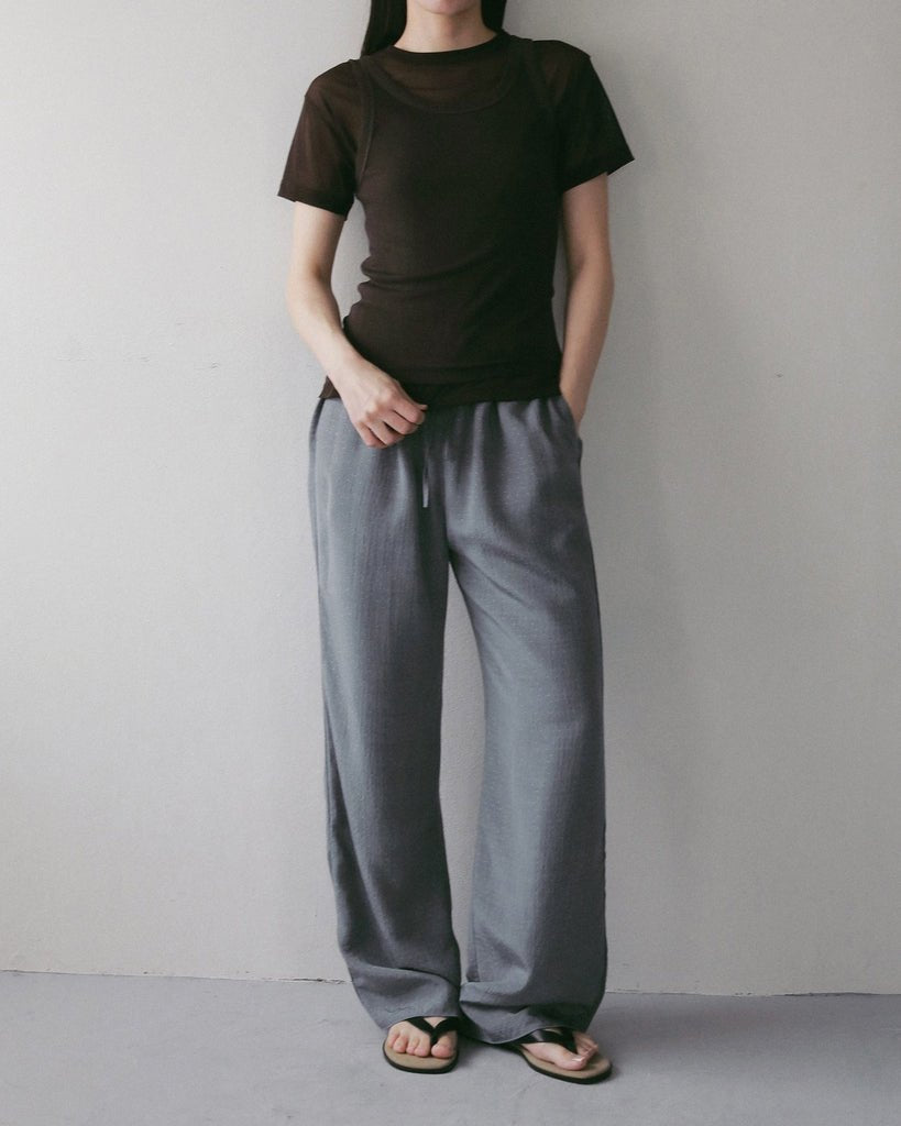 【anuke 2027 SS】Sheer Tulle T-shirts - 4月下旬頃発送 - Champdelarose