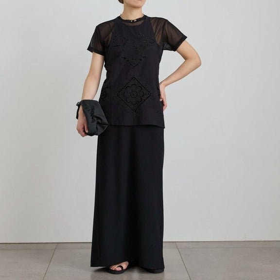 【anuke 2027 SS】Sheer Tulle T-shirts - 4月下旬頃発送 - Champdelarose