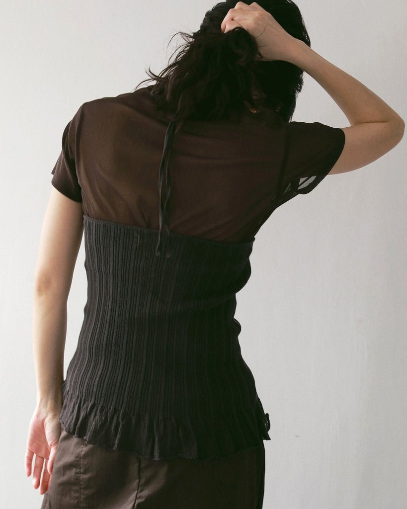 【anuke 2027 SS】Sheer Tulle T-shirts - 4月下旬頃発送 - Champdelarose