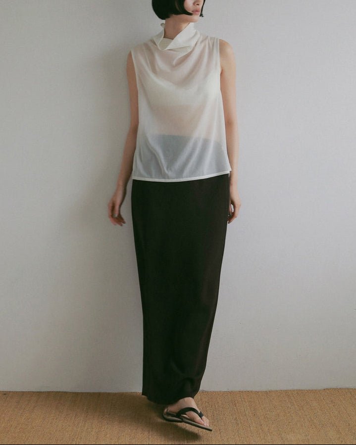 【anuke 2027 SS】Sleeveless Chiffon Tops - 4月下旬頃発送 - Champdelarose