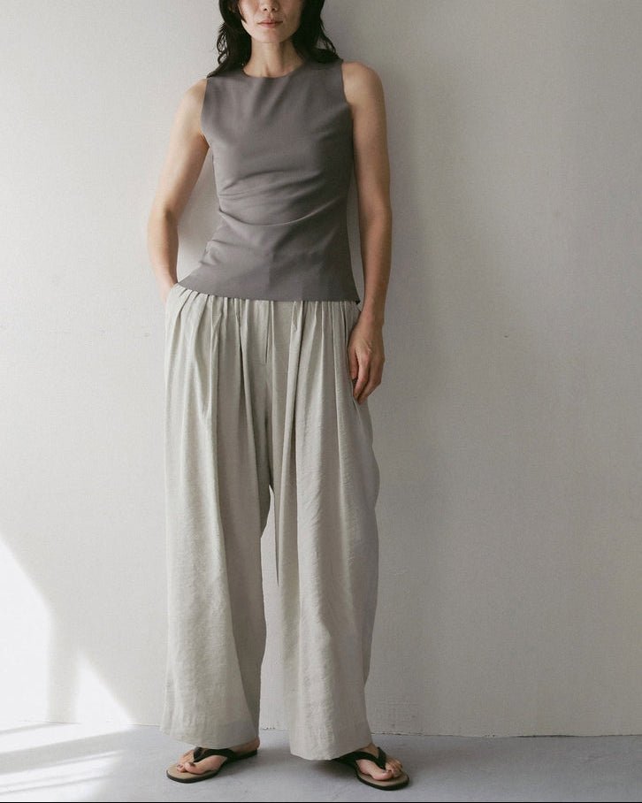 【anuke 2027 SS】Sleeveless Georgette Tanktop - 4月下旬頃発送 - Champdelarose