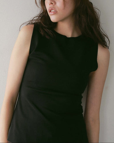 【anuke 2027 SS】Sleeveless Georgette Tanktop - 4月下旬頃発送 - Champdelarose
