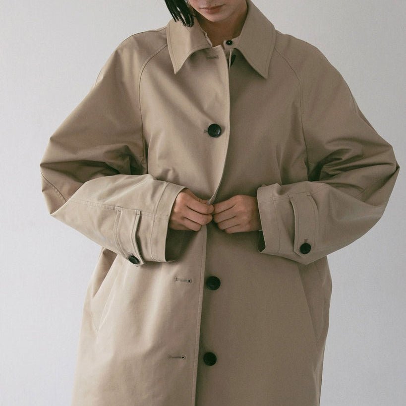 【anuke 2027 SS】Soutiencollar Twill Coat - 2月下旬頃発送 - Champdelarose