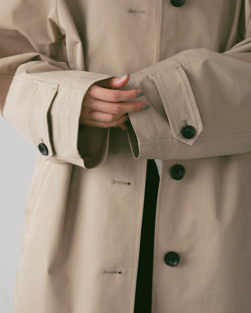 【anuke 2027 SS】Soutiencollar Twill Coat - 2月下旬頃発送 - Champdelarose