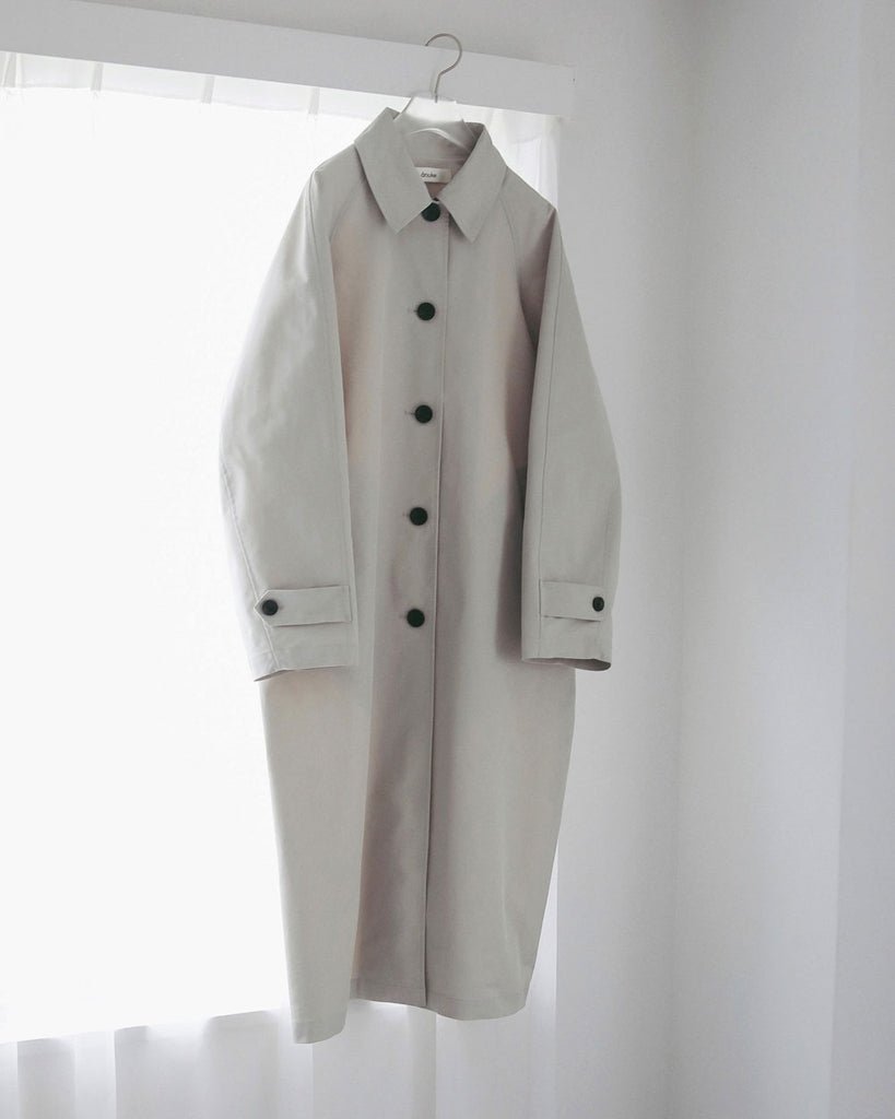 【anuke 2027 SS】Soutiencollar Twill Coat - 2月下旬頃発送 - Champdelarose