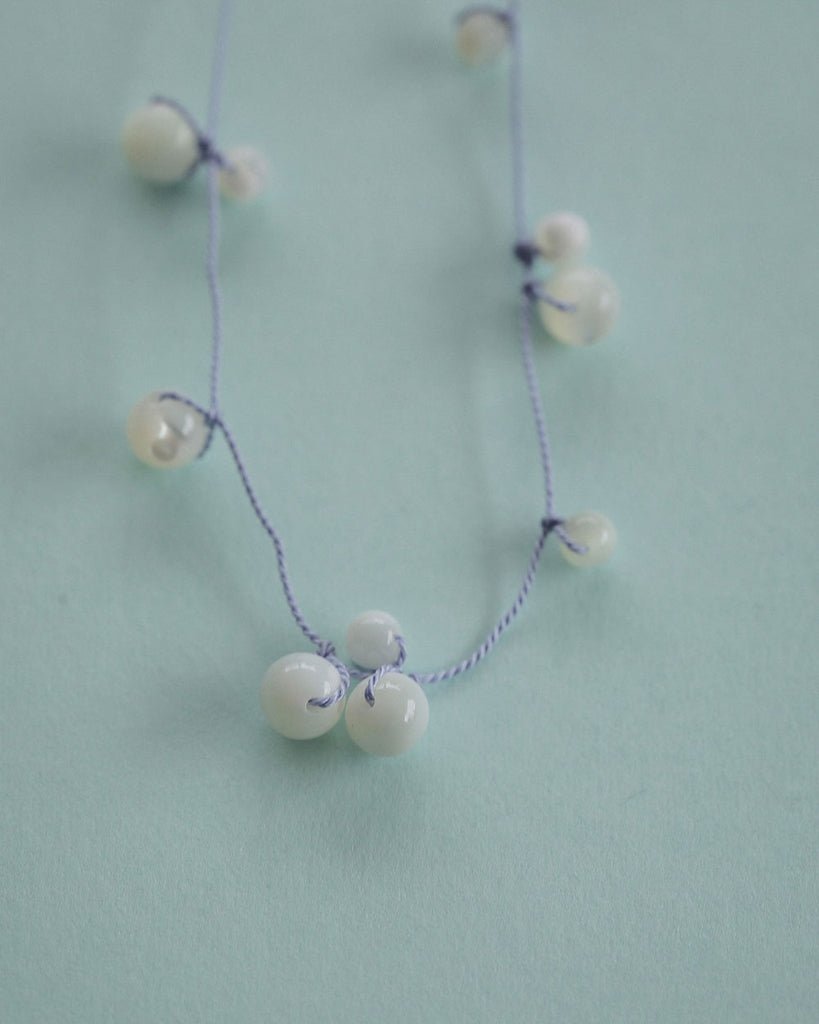 【anuke 2027 SS】Stone Silkcord Necklace - 3月下旬頃発送 - Champdelarose