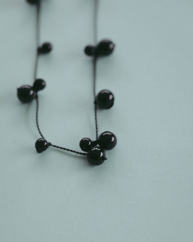 【anuke 2027 SS】Stone Silkcord Necklace - 3月下旬頃発送 - Champdelarose