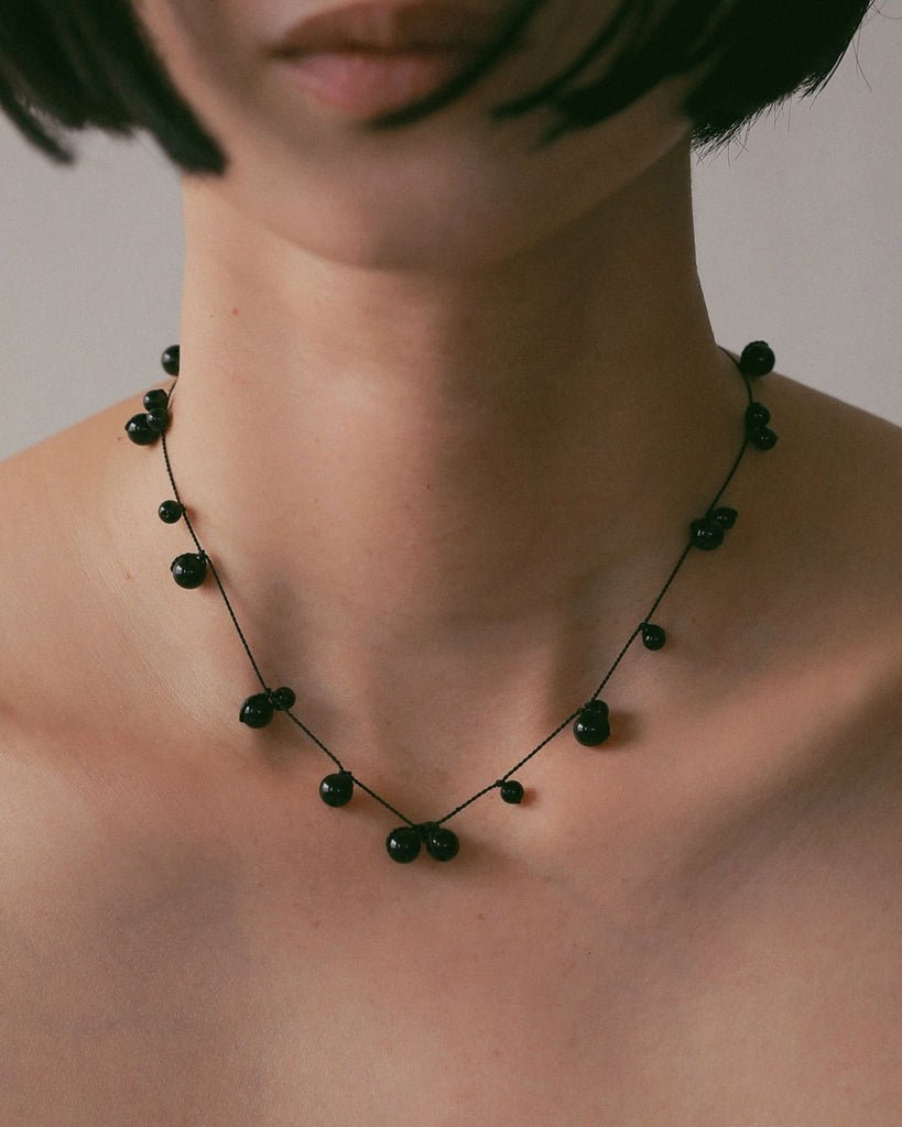 【anuke 2027 SS】Stone Silkcord Necklace - 3月下旬頃発送 - Champdelarose