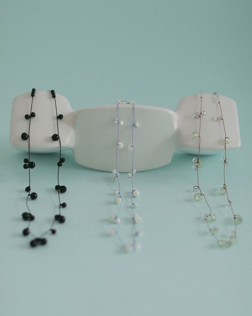 【anuke 2027 SS】Stone Silkcord Necklace - 3月下旬頃発送 - Champdelarose