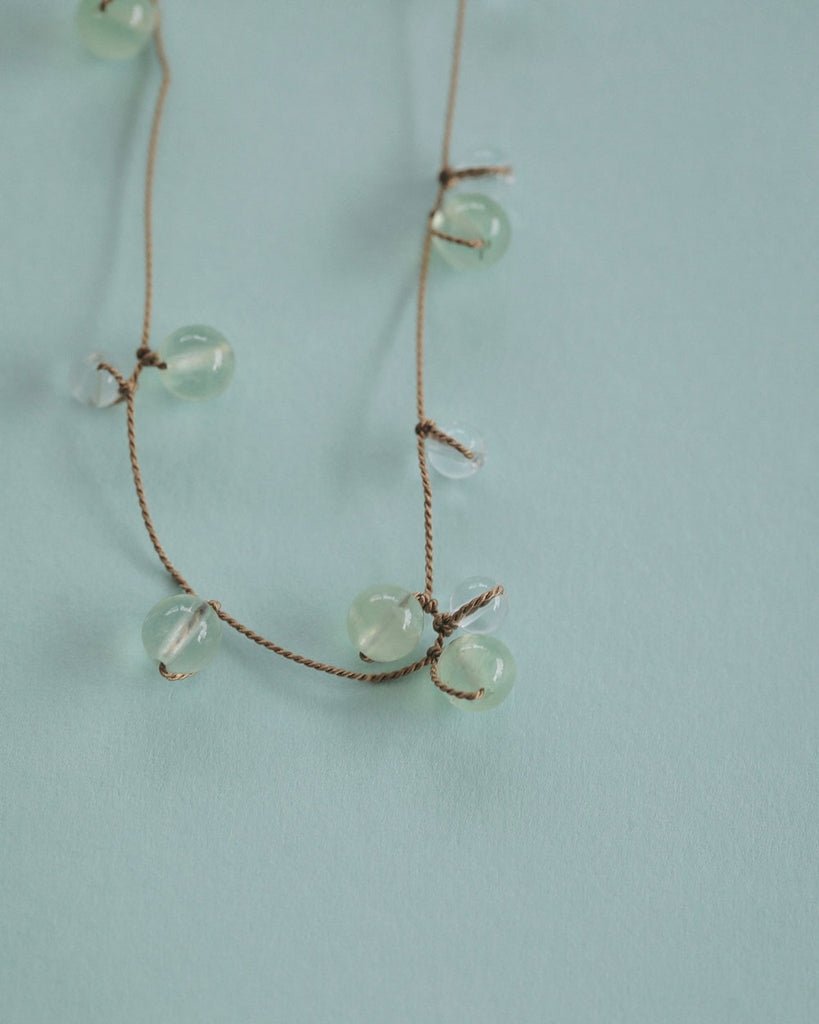 【anuke 2027 SS】Stone Silkcord Necklace - 3月下旬頃発送 - Champdelarose