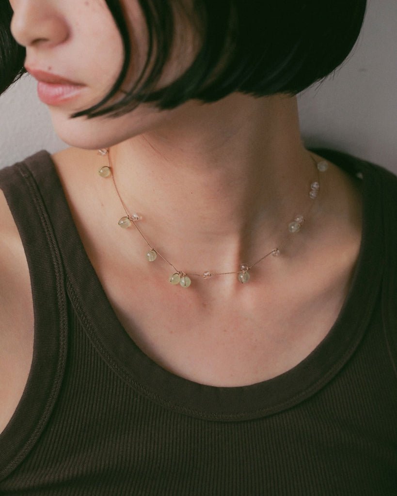 【anuke 2027 SS】Stone Silkcord Necklace - 3月下旬頃発送 - Champdelarose