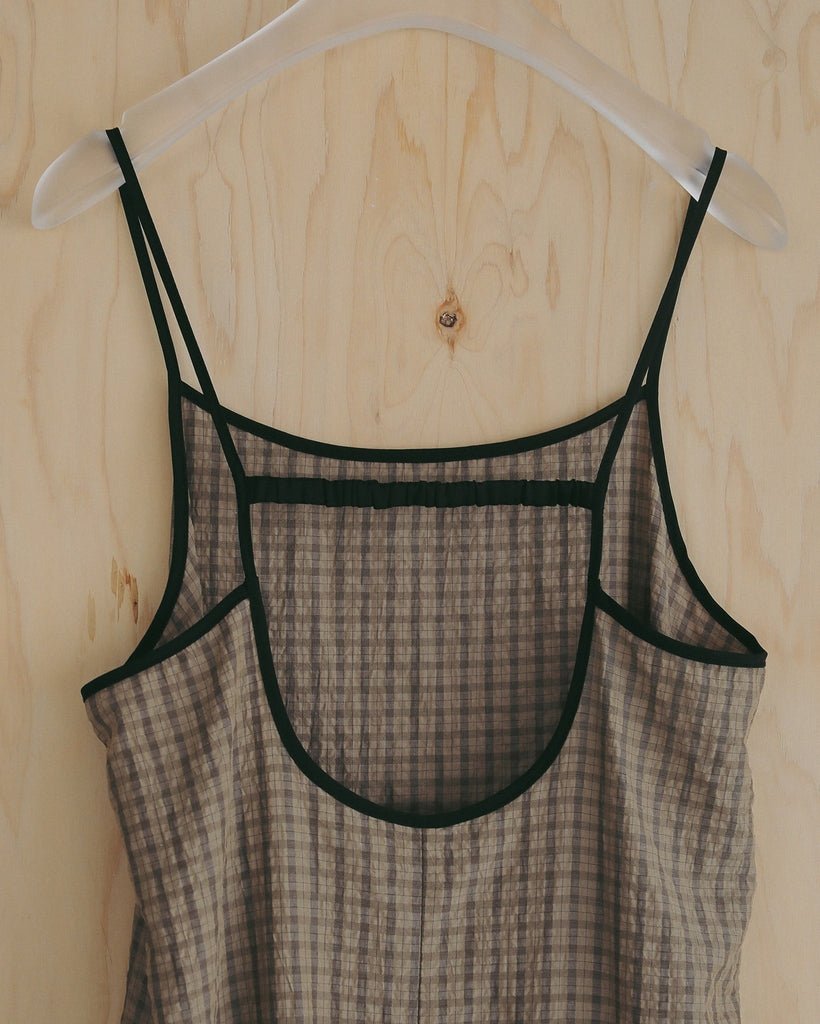 【anuke 2027 SS】Suckercheck Cami Onepiece - 5月下旬頃発送 - Champdelarose